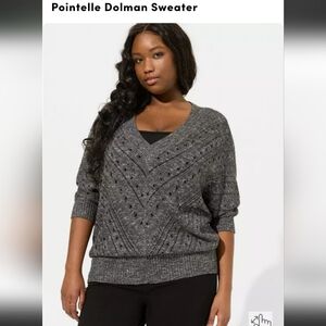 Torrid Charcoal Knit Sweater